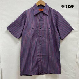 RED KAP レッドキャップ 半袖 シャツ、ブラウス Shirt, Blouse RED KAP 半袖ワークシャツ 90's 襟芯 vintage ヴィンテージ ストライプ M【USED】【古着】【中古】10100714