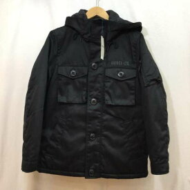 AVIREX アヴィレックス ジャンパー、ブルゾン ジャケット、上着 Jacket AVIREX アヴィレックス 6202060 フードデッキジャケット 中綿ジャケット タグ付き サイズM 黒【USED】【古着】【中古】10101110