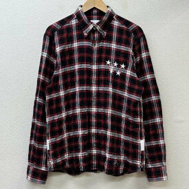 uniform experiment ユニフォームエクスペリメント 長袖 シャツ、ブラウス Shirt, Blouse UE-170033 5スター 刺繍 ロゴ プリント チェック柄 ボタンダウン【USED】【古着】【中古】10101376