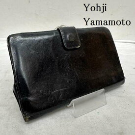 Yohji Yamamoto ヨウジヤマモト 長財布 財布 Wallet Long Wallet Y'S スムース レザー ウォレット がま口 長財布【USED】【古着】【中古】10102035