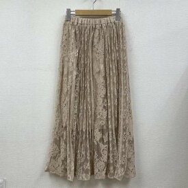 FRAY I.D フレイ アイディー ロングスカート スカート Skirt Long Skirt ロング スカート プリーツ フレア 総レース ウエストゴム FWNO195073【USED】【古着】【中古】10102363