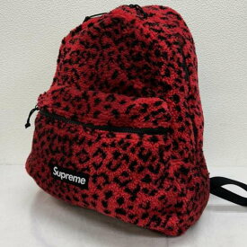 Supreme シュプリーム リュックサック、デイバッグ リュックサック、デイパック Backpack, Knapsack, Day Pack 17AW Leopard Fleece Backpack レオパード ひょう柄 ボア フリース【USED】【古着】【中古】10102401