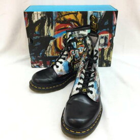 Dr.Martens ドクターマーチン 一般 ブーツ Boots 8ホール ブーツ 1460 BASQUIAT 2 バスキア コラボ Untitled アートプリント【USED】【古着】【中古】10102408