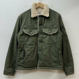 AVIREX アヴィレックス ジャンパー、ブルゾン ジャケット、上着 Jacket 6172188 US ARMY ロゴ ワッペン 裏ボア ミリタリー【USED】【古着】【中古】10102793