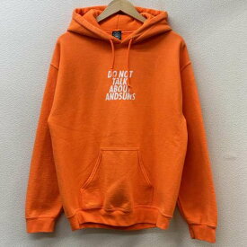 ANDSUNS アンドサンズ 長袖 パーカー Hooded Sweatshirt, Hoodie DO NOT TALK ABOUT AND SUNS プリント プルオーバー フーディ 裏起毛 スウェット【USED】【古着】【中古】10102809