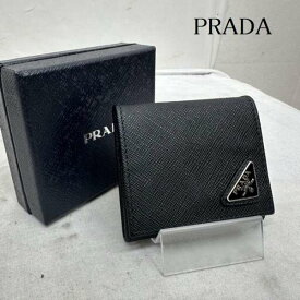 PRADA プラダ コンパクト財布 財布 Wallet Compact Wallet 2MM935 サフィアーノ トライアングル コインケース【USED】【古着】【中古】10103024