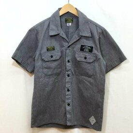 CRIMIE クライミー 半袖 シャツ、ブラウス Shirt, Blouse ワークシャツ USA製 ポリエステル コットン【USED】【古着】【中古】10103599