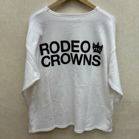 Rodeo Crowns ロデオクラウンズ 長袖 トレーナー Sweat, Sweatshirt 420EAR90-1040 バック ビッグロゴ オーバーサイズ 薄手【USED】【古着】【中古】10103979