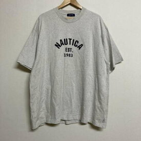 NAUTICA ノーティカ 半袖 Tシャツ T Shirt NAUTICA 23SS Felt Pach Arch Logo 半袖 クルーネックTシャツ 232-12117【USED】【古着】【中古】10104230