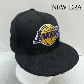 NEW ERA ニューエラ キャップ 帽子 Cap NBA LOS ANGELES LAKERS ロサンゼルス レイカーズ 7 3/8【USED】【古着】【中古】10104242