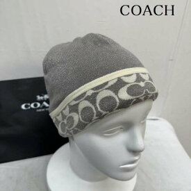 COACH コーチ ニット帽 帽子 Knit Cap、Knit Hat, Beanie シグネチャー ロゴ ラメ ニット キャップ【USED】【古着】【中古】10104283