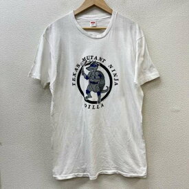 VINTAGE ヴィンテージ 半袖 Tシャツ T Shirt 90s Texas Mutant Ninja Turtles タートルズ パロディ 1990年製 シングルステッチ【USED】【古着】【中古】10104511