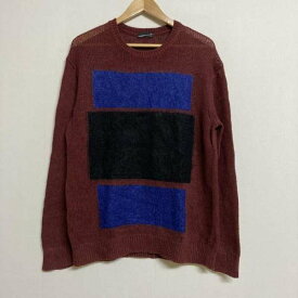 LAD MUSICIAN ラッドミュージシャン 長袖 ニット、セーター Knit, Sweater LAD MUSICIAN 14AW MOHAIR INTARSIA カラーボックス クルーネック リネンニットプルオーバー 2114-012【USED】【古着】【中古】10104593