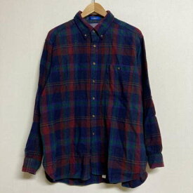 PENDLETON ペンドルトン 長袖 シャツ、ブラウス Shirt, Blouse LOBO BY PENDLETON ウール チェック柄 長袖 ボタンダウンシャツ【USED】【古着】【中古】10104618