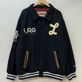 LRG エルアールジー ジャンパー、ブルゾン ジャケット、上着 Jacket ウール ポリエステル 起毛 ロゴ 刺繍 襟付き スタジャン【USED】【古着】【中古】10104740