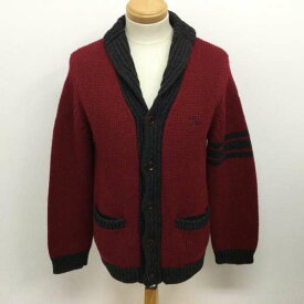 R.J.B アールジェイビー 長袖 カーディガン Cardigan FLATHEAD フラットヘッド ショールカラー 厚手ウール カーディガン サイズ40【USED】【古着】【中古】10104772