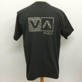 RVCA ルーカ 半袖 Tシャツ T Shirt BC041269 BLANCE BOX レオパード柄 ロゴ 半袖Tシャツ【USED】【古着】【中古】10104999