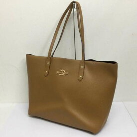 COACH コーチ トートバッグ トートバッグ Tote Bag F72673 TOWN TOTE タウン レザー トートバッグ A4対応 内ファスナーポケット×1【USED】【古着】【中古】10105135