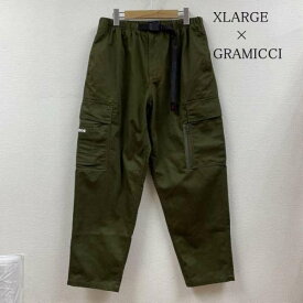 XLARGE エクストララージ ワークパンツ、ペインターパンツ パンツ Pants, Trousers Work Pants, Cargo Pants, Painter's Pants グラミチ × エクストララージ カーゴ パンツ ジップフライ RESORT 101213031013 GMP-21F1953【USED】【古着】【中古】10105318