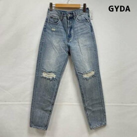 GYDA ジェイダ デニム、ジーンズ パンツ Pants, Trousers Denim Pants, Jeans GYDA H/W GYDA SLEEK KNEE ダメージデザインデニムパンツ 51 ice 004M タグ付き 参考定価￥13990【USED】【古着】【中古】10105745