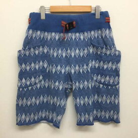 go slow caravan ゴースローキャラバン ショートパンツ パンツ Pants, Trousers Short Pants, Shorts 311105 ダイヤ柄ジャガードボーダー ショートパンツ【USED】【古着】【中古】10105772