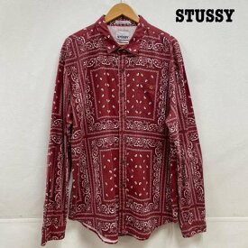 STUSSY ステューシー 長袖 シャツ、ブラウス Shirt, Blouse STUSSY 長袖シャツ ペイズリー バンダナ 総柄 コットン XL【USED】【古着】【中古】10105881