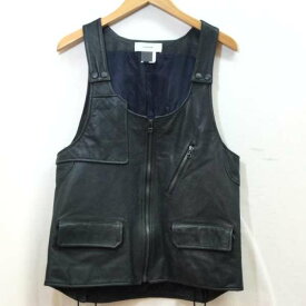 FACETASM ファセッタズム ベスト ベスト Vest レザー RB-VE-M03 RIB LEATHER VEST サイズ4【USED】【古着】【中古】10106512