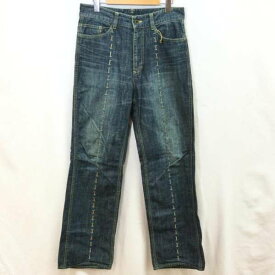 ISSEY MIYAKE イッセイミヤケ デニム、ジーンズ パンツ Pants, Trousers Denim Pants, Jeans 日本製 牛革 コットン ME53FF03 ジップフライ【USED】【古着】【中古】10106534