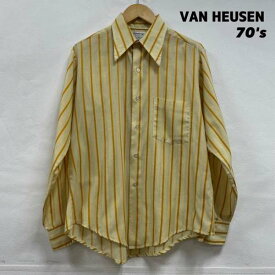 VINTAGE ヴィンテージ 長袖 シャツ、ブラウス Shirt, Blouse Century by VAN HEUSEN 70's 1970年代 ストライプ ボタンシャツ【USED】【古着】【中古】10106788