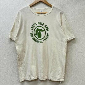 WAREHOUSE ウエアハウス 半袖 Tシャツ T Shirt YOU WRECKUM I FIXUM プリント クルーネック【USED】【古着】【中古】10106832