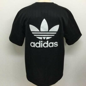 adidas アディダス 半袖 シャツ、ブラウス Shirt, Blouse DV1616 BASEBALL JERSEY ビッグ トレフォイル ジャージ ベースボールシャツ タグ付 胸日焼けあり【USED】【古着】【中古】10107431