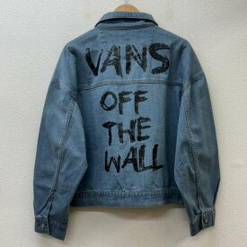 VANS バンズ ジャンパー、ブルゾン ジャケット、上着 Jacket VA18SS-GJ02 バック ビッグロゴ プリント デニム【USED】【古着】【中古】10107438