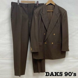 DAKS ダックス スーツ スーツ Suits DAKS 90's ダブル スーツ セットアップ ブレザー スラックス ウール 金ボタン【USED】【古着】【中古】10107557