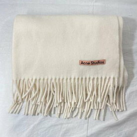 Acne Studios アクネストゥディオズ ストール一般 ストール Large Scarf Scarf ウール大判ストール オフホワイト【USED】【古着】【中古】10108372