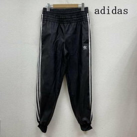 adidas アディダス ワークパンツ、ペインターパンツ パンツ Pants, Trousers Work Pants, Cargo Pants, Painter's Pants 合成 レザー スーパースター トラック パンツ IJ5022 トレフォイルロゴ 刺繍【USED】【古着】【中古】10108848