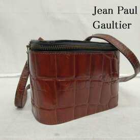 Jean Paul Gaultier ジャンポールゴルチエ ショルダーバッグ ショルダーバッグ Shoulder Bag ミニ ショルダー バッグ マット クロコ ワニ革 ロゴ【USED】【古着】【中古】10109216