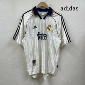 adidas アディダス 半袖 ポロシャツ Polo Shirt レアルマドリード サッカー 98-99 ホーム ユニフォーム ゲーム シャツ 7 ラウール【USED】【古着】【中古】10109296