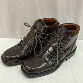 GUCCI グッチ ショートブーツ ブーツ Boots Short Boots 104 0153 レザー レースアップ ショート ブーツ イタリア製【USED】【古着】【中古】10109538