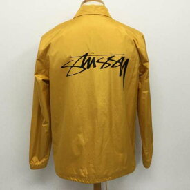 STUSSY ステューシー ジャンパー、ブルゾン ジャケット、上着 Jacket バック ストックロゴプリント ナイロン コーチジャケット【USED】【古着】【中古】10109631