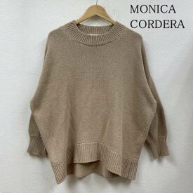 USED 古着 長袖 ニット、セーター Knit, Sweater MONICA CORDERA モニカコルデラ ニット セーター クルーネック リブ【USED】【古着】【中古】10110378