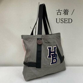 hobo ホーボー トートバッグ トートバッグ Tote Bag キャンバス トートバッグ ロゴ ワッペン 刺繍 大きいサイズ スプレープリント【USED】【古着】【中古】10110441