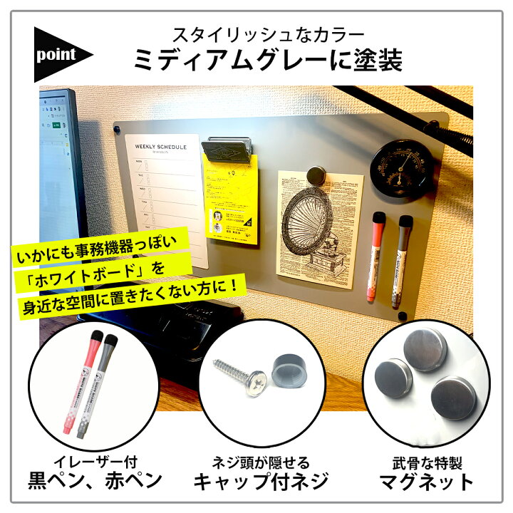 楽天市場 マグネット ボート ホワイトボード 壁掛け おしゃれ マグネットボード 壁 家庭用 キッチン 冷蔵庫 マグネット 掲示板 メモ 磁石 黒板 スチール 子供 マグネットシート 子供 ボード 強力 大型 マグネットボードシート 伝言 プリント ペン ホワイトボード