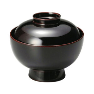 雑煮椀 溜内黒 木製 漆塗り 12-01004