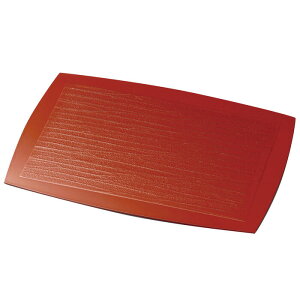 胴張膳 13.0 錆漆 漆塗り ランチョンマット・折敷 12-09201/09202