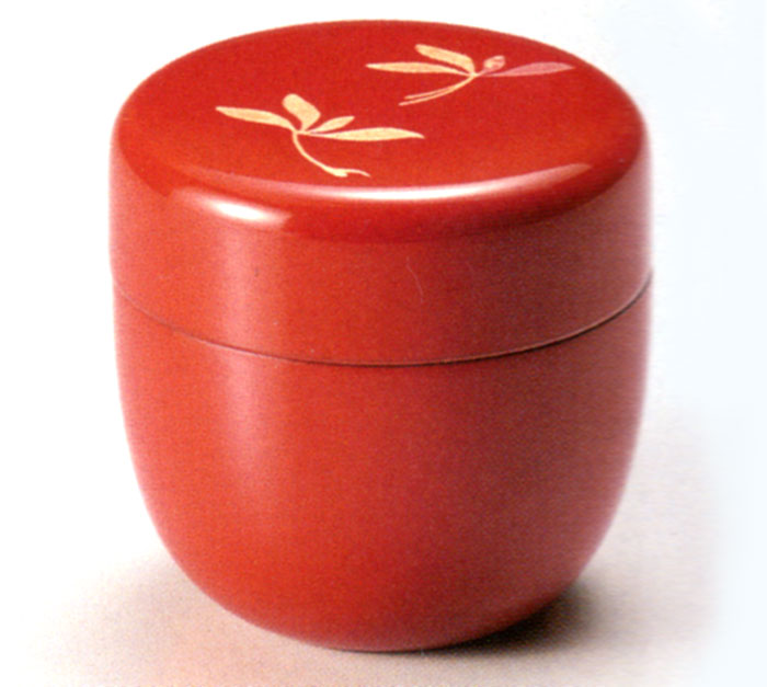 楽天市場】中棗 蘭 朱漆塗りのお棗（なつめ） 茶道 茶道具 茶器 : 京都
