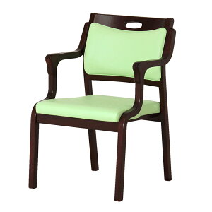 【3年保証/完成品】高齢者 疲れにくい 椅子 座面高41 介護椅子 立ちあがりやすい 肘付き椅子 スタッキング 合皮 ハーフアーム 肘掛椅子 食卓椅子 木製 チェアー イス いす 肘掛椅子 すぐ使え