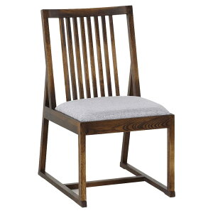 【1年保証付き/完成品】ダイニングチェア 和室 木製 肘無 椅子 座面高42cm 少し座面低め 木製椅子 天然木 モダン おしゃれ ファブリック 布地 ダイニングチェアー シンプル カジュアル ダイニ