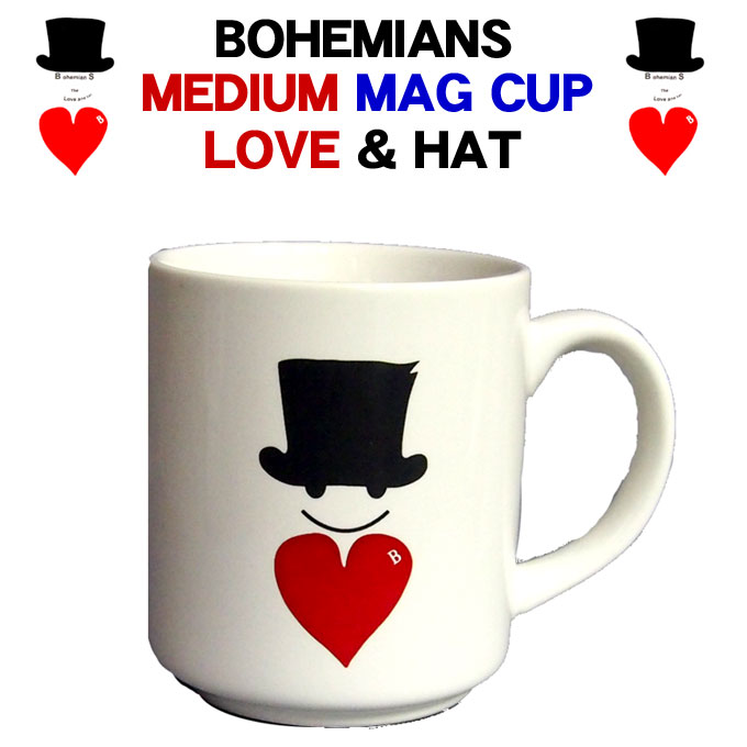 ボヘミアンズ ＭＡＧ ＣＵＰ Bohemians マグカップ ラブハット ＬＯＶＥ ＭＵＧ 誕生日プレゼント ＨＡＴボヘミアンズのラブハットを毎日使ってみてください Ｍサイズ 特価キャンペーン ＭサイズＢＯＨＥＭＩＡＮＳ ボヘミアンズデザイン ＨＡＴ