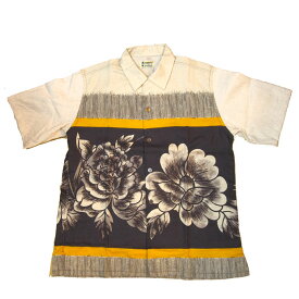 Bohemians (ボヘミアンズ)オープンカラー半袖シャツ　LUCIE（ルーシー）オープンカラーが夏らしい！コットンリネンのオリジナル素材ですボヘミアンズらしい大胆デザインです日本製