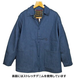 Bohemians (ボヘミアンズ)リバーシブル　ワークジャケットデニムカバーオール　ウールタータンチェック柄　オリジナル素材ボヘミアンズらしい楽しく大胆なデザインです日本製